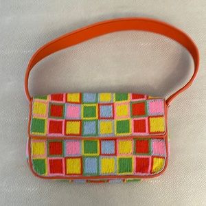 Staud Tommy Leather Beaded Shoulder Bag